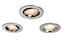 Colours Chrome effect Adjustable LED Downlight 4.9W IP20, Pack of 3