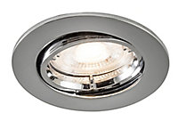Colours Chrome effect Adjustable LED Downlight 4.9W IP20