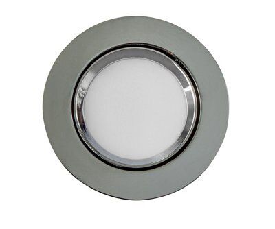 Colours Chrome effect Adjustable LED Warm white Downlight 8.5W IP20
