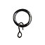 Colours Chrome effect Curtain ring (Dia)18mm, Pack of 10