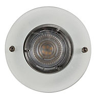 Colours Chrome effect Non-adjustable LED Warm white Downlight 4.9W IP20