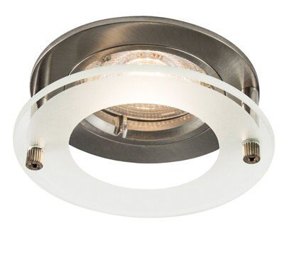 Colours Chrome effect Non-adjustable LED Warm white Downlight 4.9W IP20