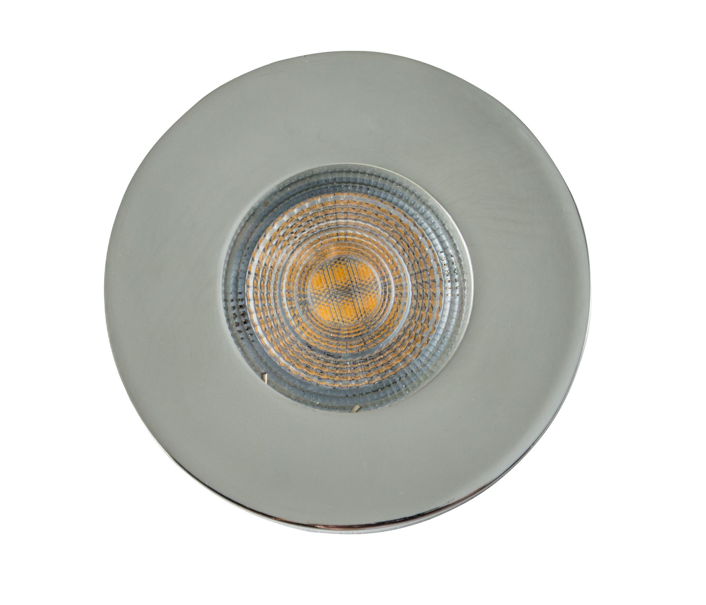Colours Chrome effect Non-adjustable LED Warm white Downlight 5W IP65