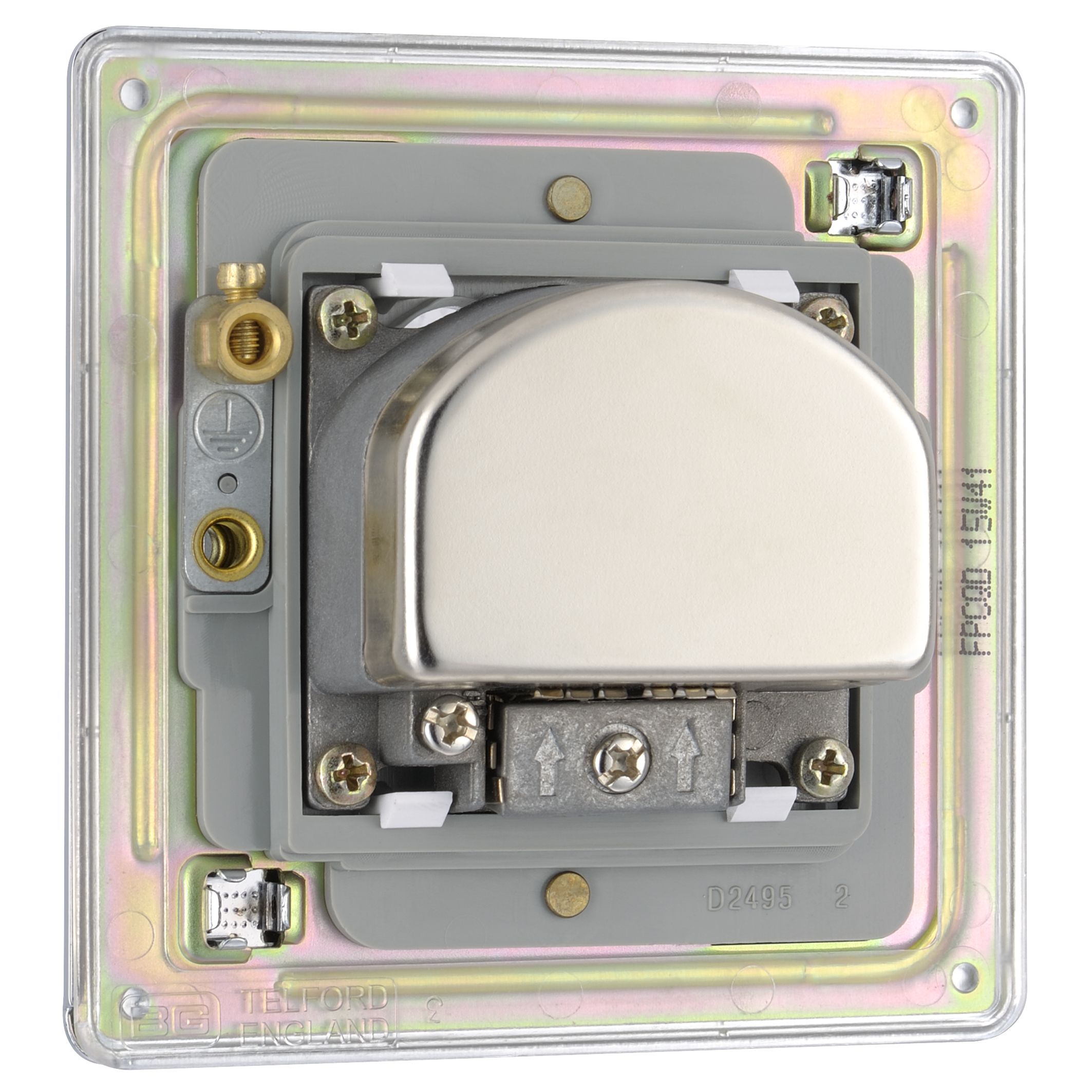 Colours Chrome Screwless Coaxial & satellite socket
