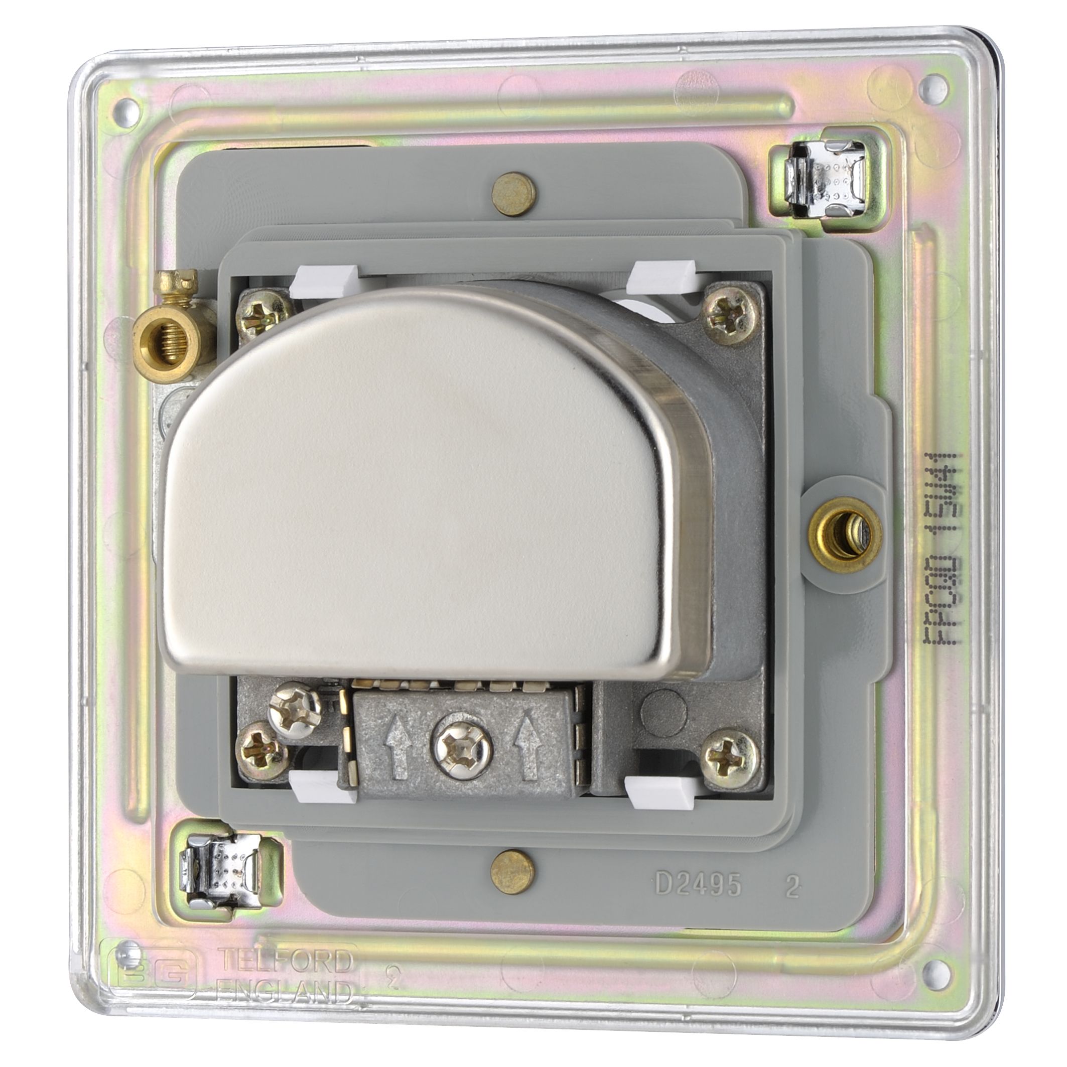 Colours Chrome Screwless Coaxial & satellite socket