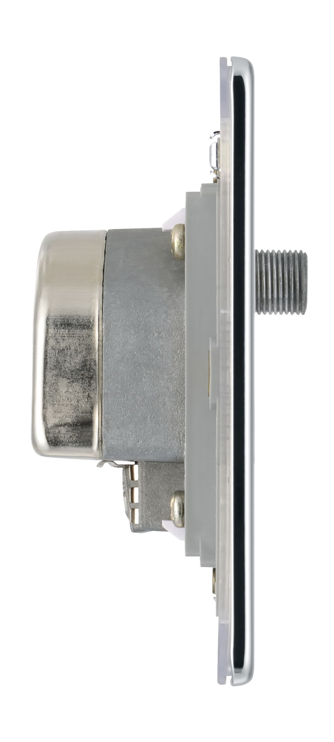 Colours Chrome Screwless Coaxial & satellite socket