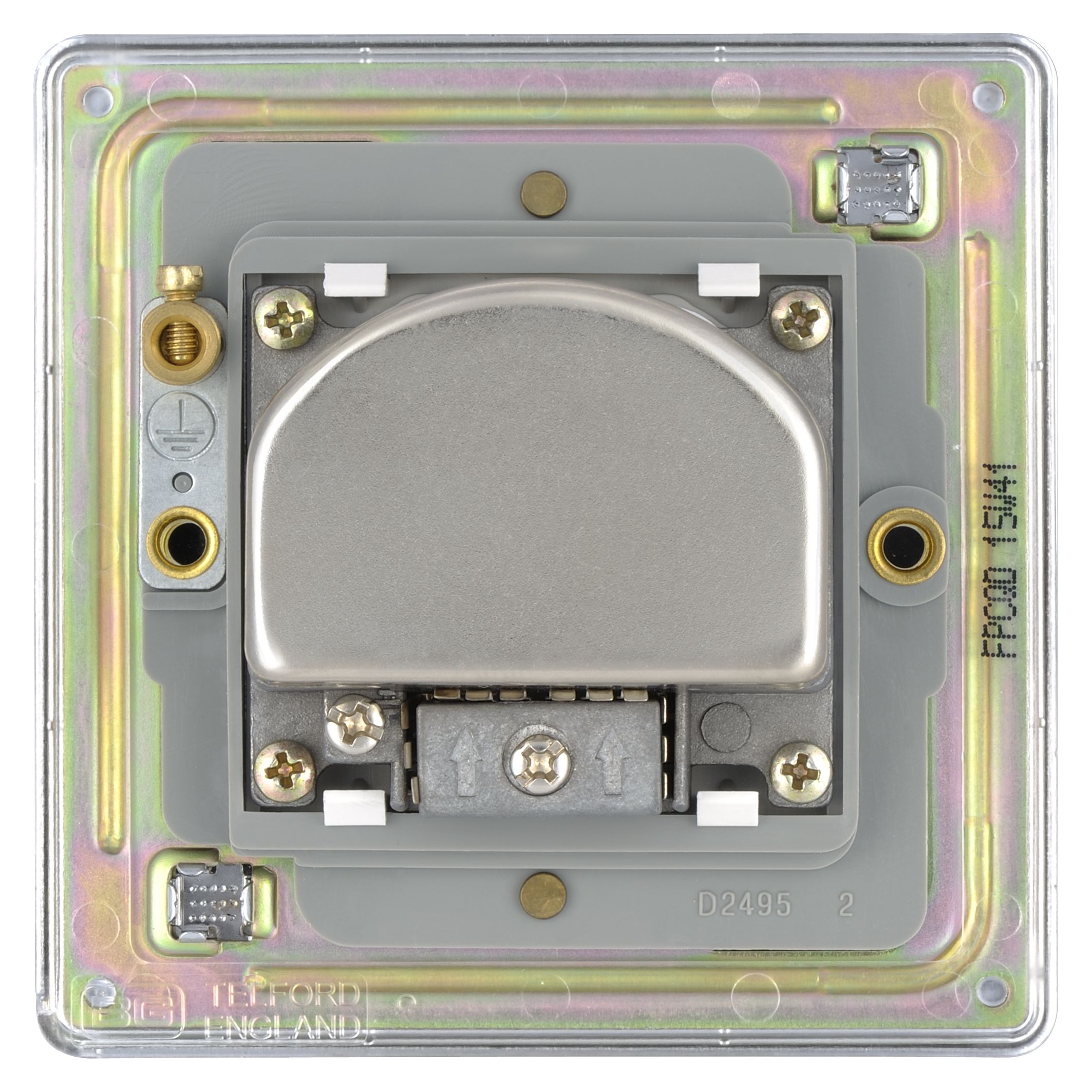 Colours Chrome Screwless Coaxial & satellite socket