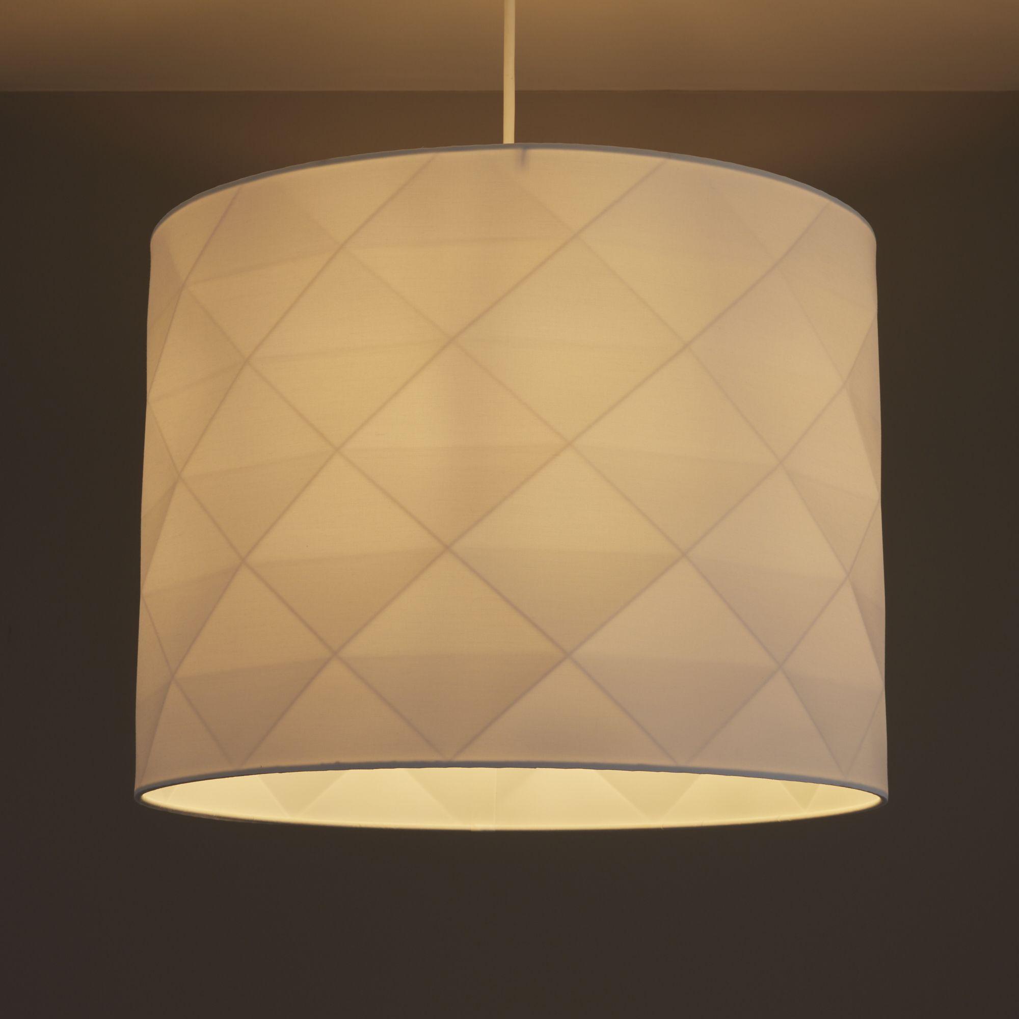 Colours Chrysta White Origami Light shade (D)400mm | DIY at B&Q