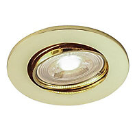 Colours Circea Or Gold effect Adjustable LED Warm white Downlight 4.8W IP20