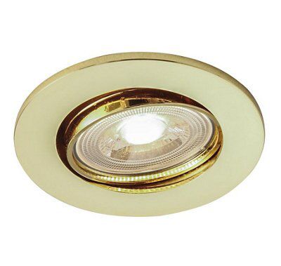 Colours Circea Or Gold effect Adjustable LED Warm white Downlight 4.8W IP20