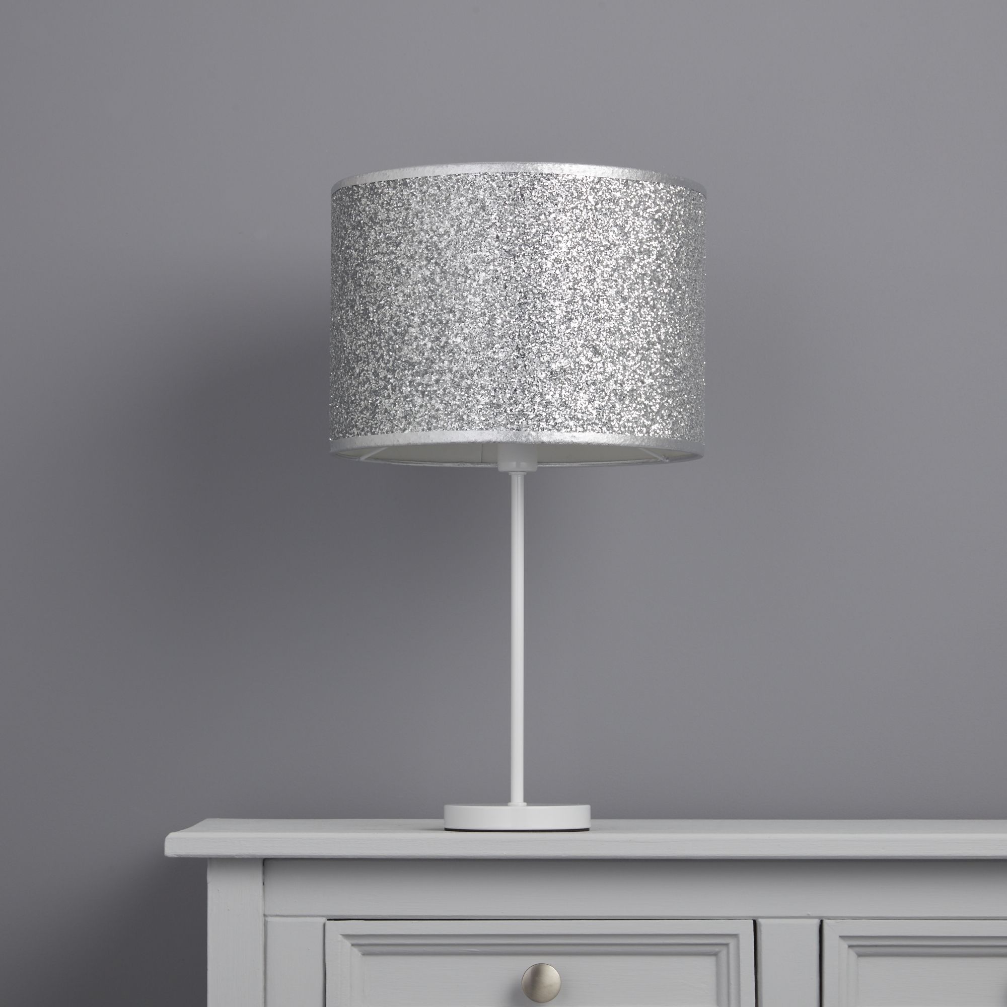 Glitter lampshade for on sale table lamp