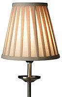 Colours Clara Gold effect Pleated Light shade (D)160mm