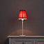 Colours Clara Red Pleated Light shade (D)160mm