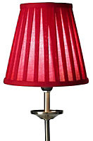 Colours Clara Red Pleated Light shade (D)160mm