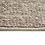 Colours Claudine Thick knit Grey Rug (L)1.7m (W)1.2m