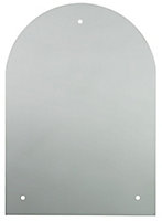 Colours Clear Arch Frameless Mirror (H)700mm (W)500mm