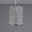 Colours Clear Crystal effect Beaded Light shade (D)160mm