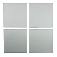 Colours Clear Square Frameless Mirror (H)220mm (W)220mm