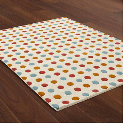 Colours Cleo Multicolour Spot Medium Rug, (L)170cm x (W)120cm