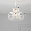Colours Coltelli Clear Crystal effect Beaded Light shade (D)300mm