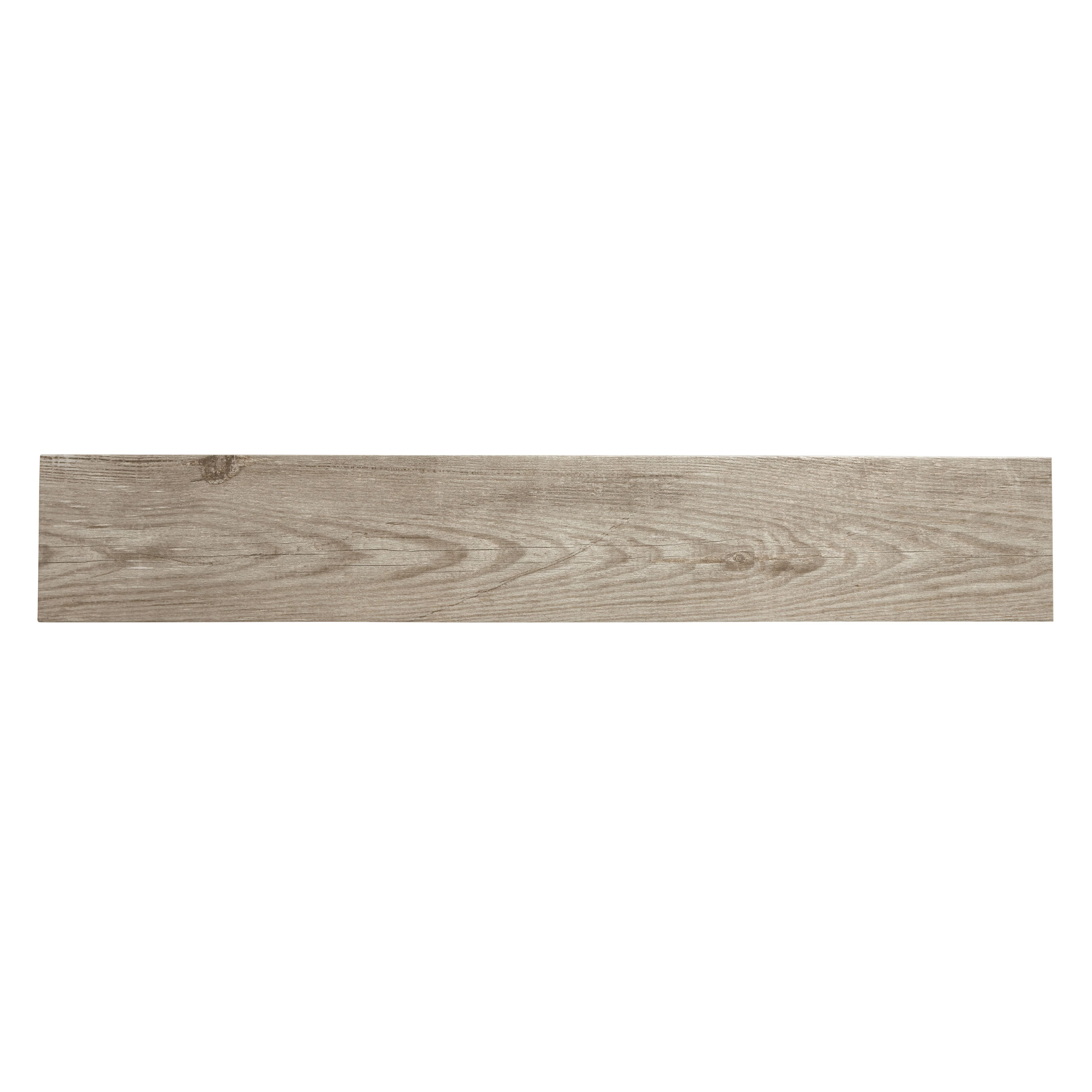 Colours Cotage wood Beige Matt Wood effect Porcelain Indoor Wall & floor Tile Sample