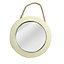 Colours Cream Circular Framed mirror, (H)25cm (W)25cm