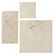 Colours Cream Matt Plain Stone effect Natural stone Indoor Wall & floor Tile, Pack of 6, (L)610mm (W)406mm