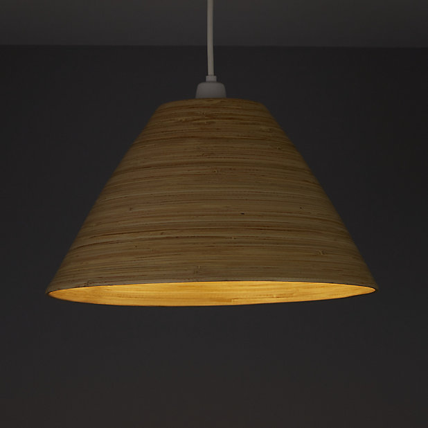 Cruse Natural Bamboo Light Shade, Bamboo Lamp Shade Type