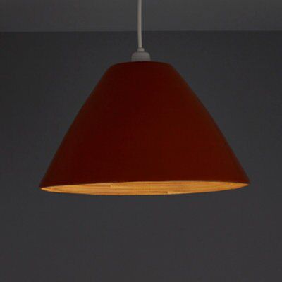 Orange lamp store shade b&q