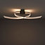 Colours Curba Brushed Chrome effect 4 Lamp Ceiling light