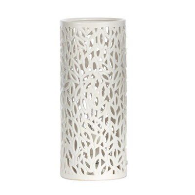 Colours Cyro Cut-out leaf Matt Cream Table lamp