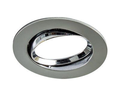 Colours Danae Chrome effect Adjustable LED Warm white Downlight 8.5W IP20