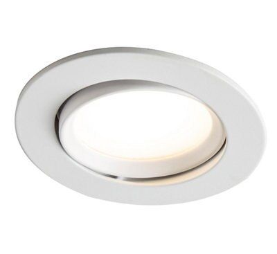Colours Danae White Adjustable LED Warm white Downlight 8.5W IP20