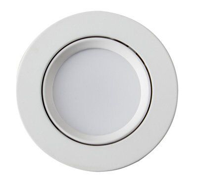 Colours Danae White Adjustable LED Warm white Downlight 8.5W IP20