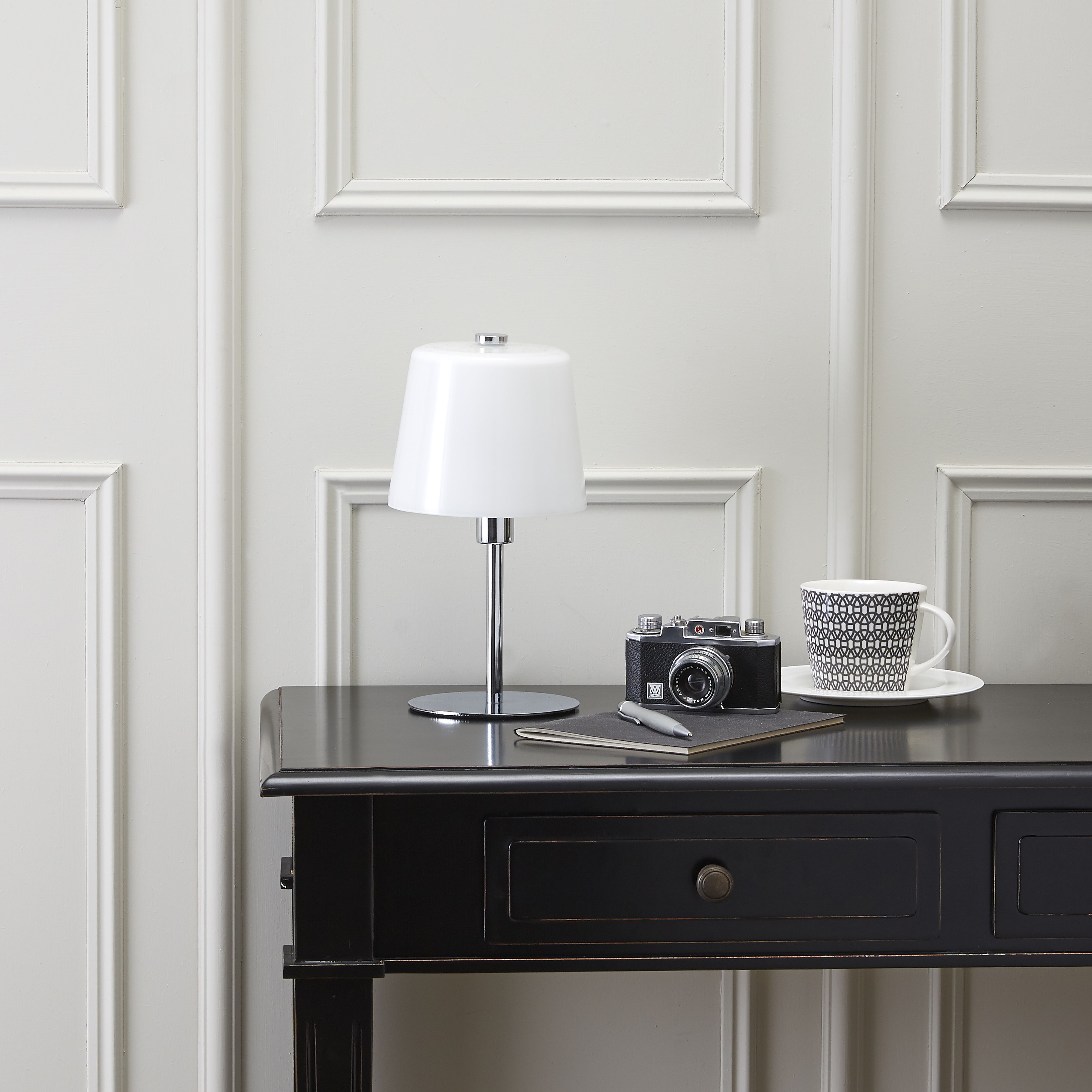 Colours Daria Chrome effect Table lamp
