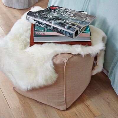 Colours Declan Cream Small Rug, (L)90cm x (W)60cm
