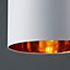 Colours Didsbury Ivory Gold effect Light shade (D)300mm
