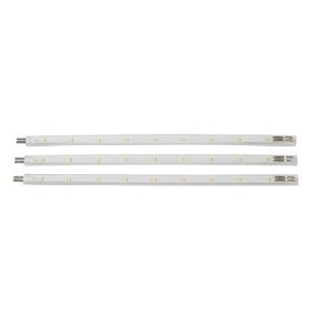 Colours Donny Clear Mains-powered LED Neutral white Under cabinet light IP20 74778 - UK (L)320mm (W)8.5mm, Pack of 3