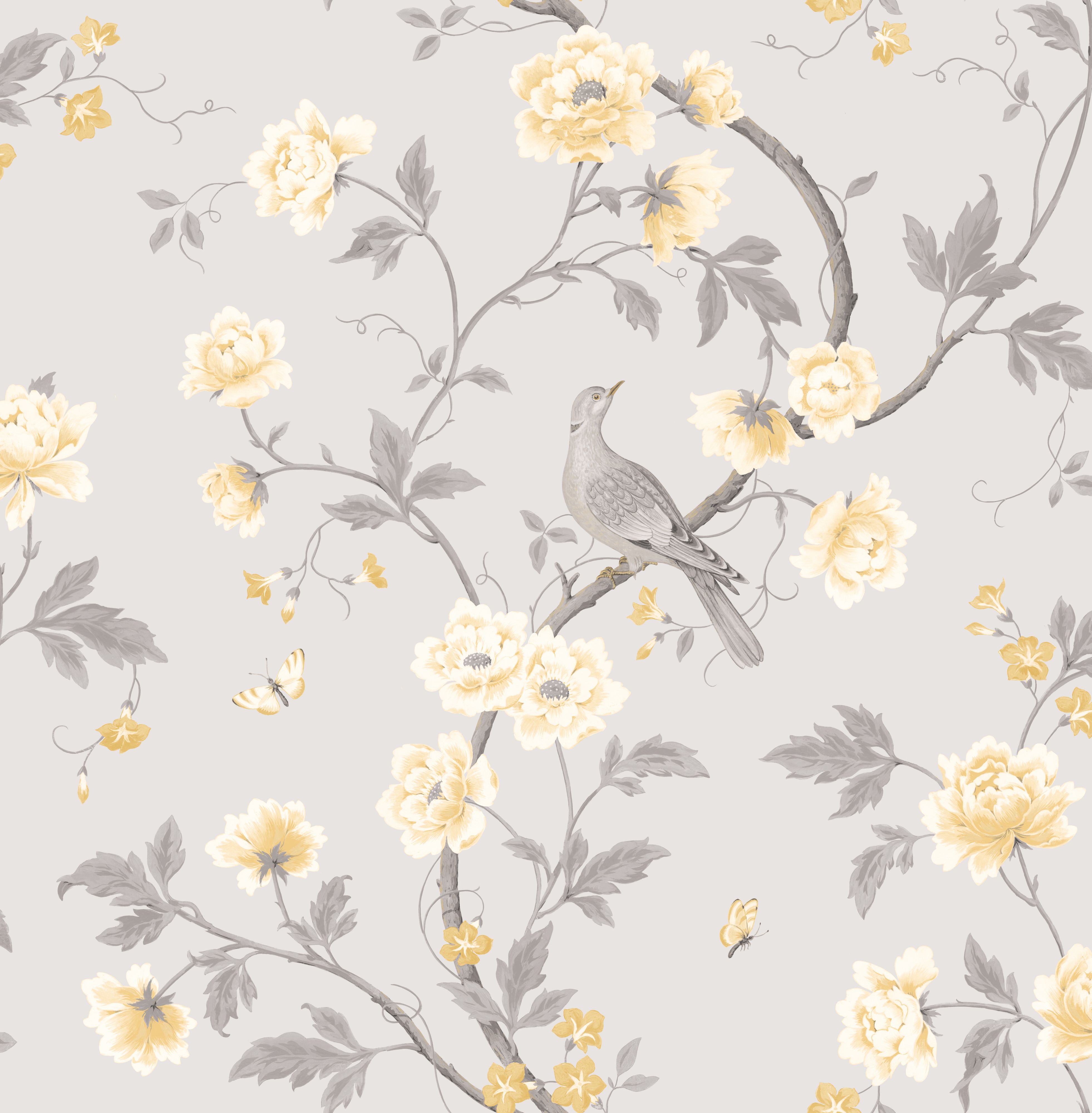 cute yellow pattern wallpaper