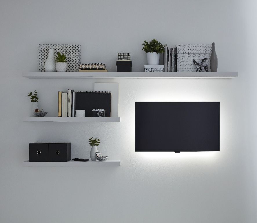 Colours Driggs Mains-powered LED Multicolour Strip light IP20 400lm 4000K (L)5m
