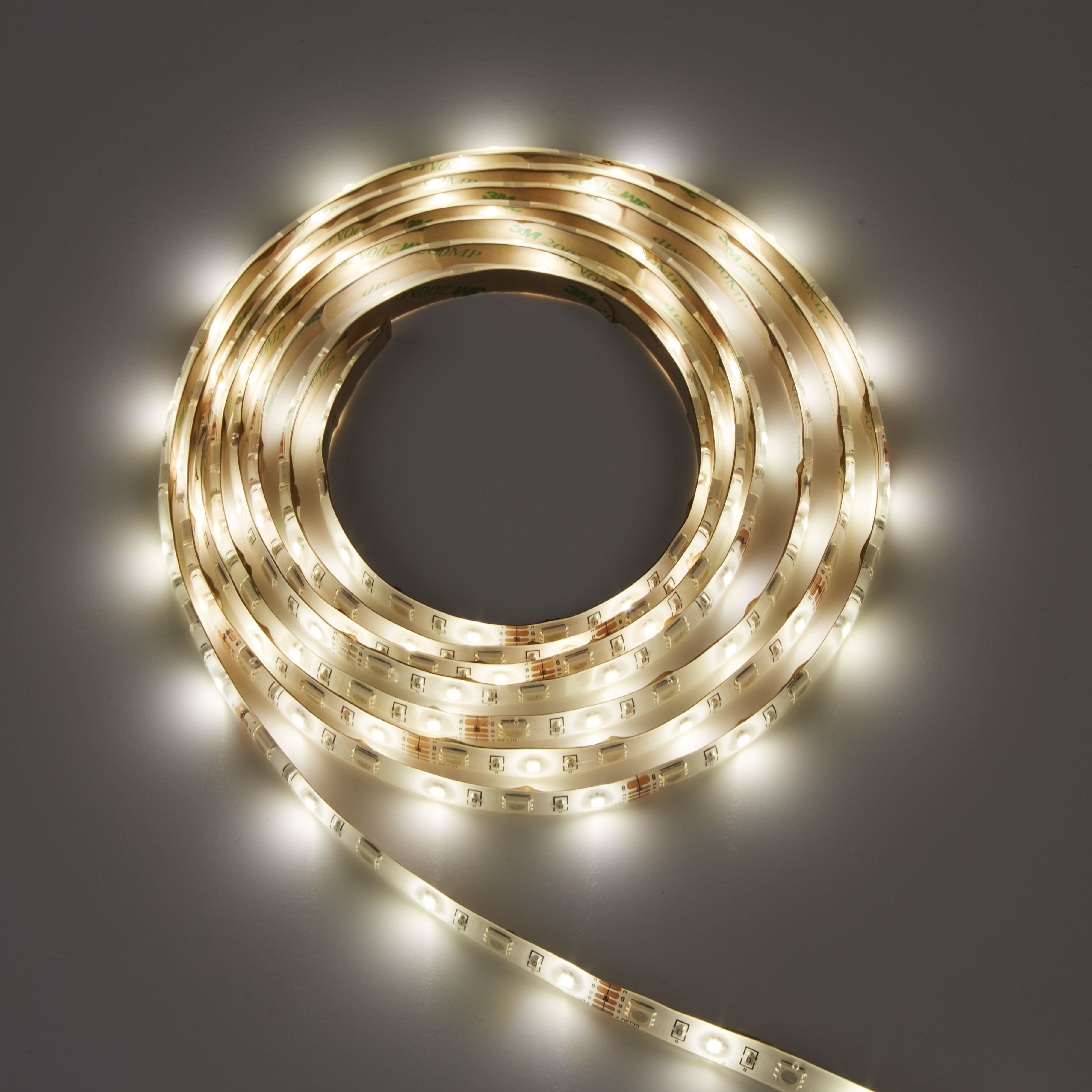 Colours Driggs Mains-powered LED Multicolour Strip light IP20 400lm 4000K (L)5m