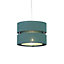 Colours Duo Forest green Classic Light shade (D)220mm