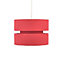 Colours Duo Strawberry 2 tier Light shade (D)220mm
