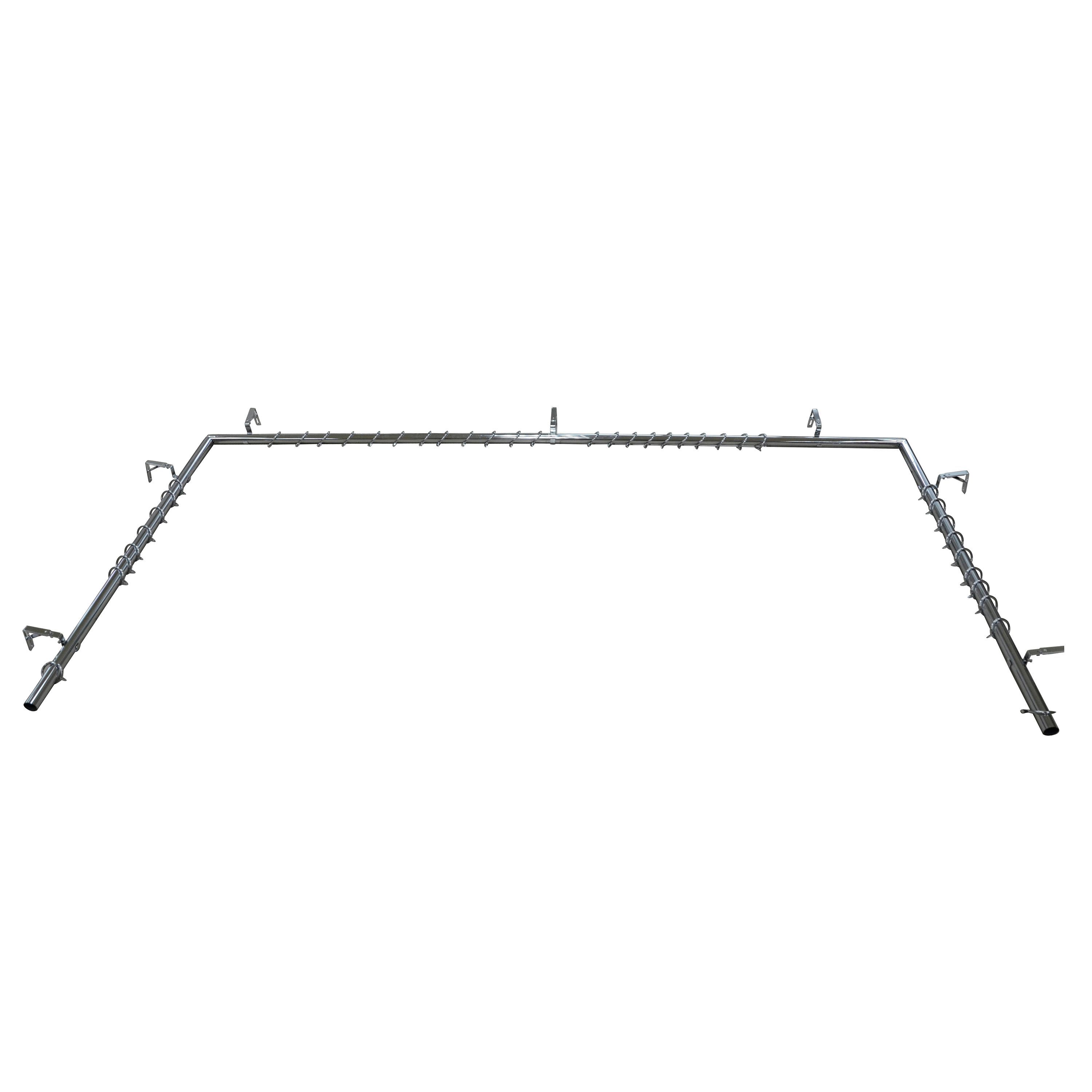 curtain pole in bay window