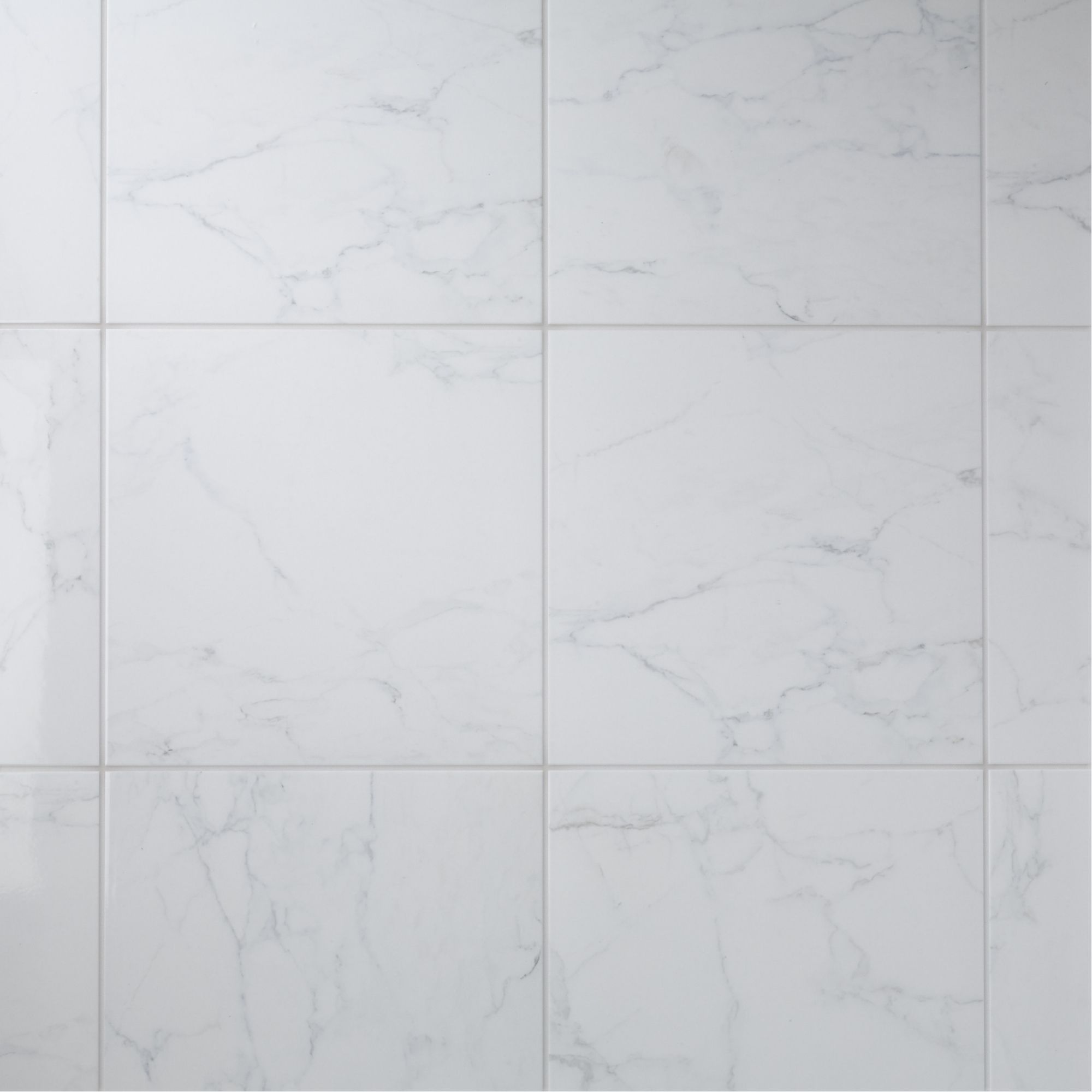 Colours Elegance White Gloss Marble effect Ceramic Indoor Wall & floor Tile - 4