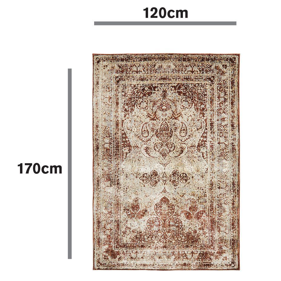 Colours Elsbeth Natural Persian Medium Rug, (L)170cm x (W)120cm