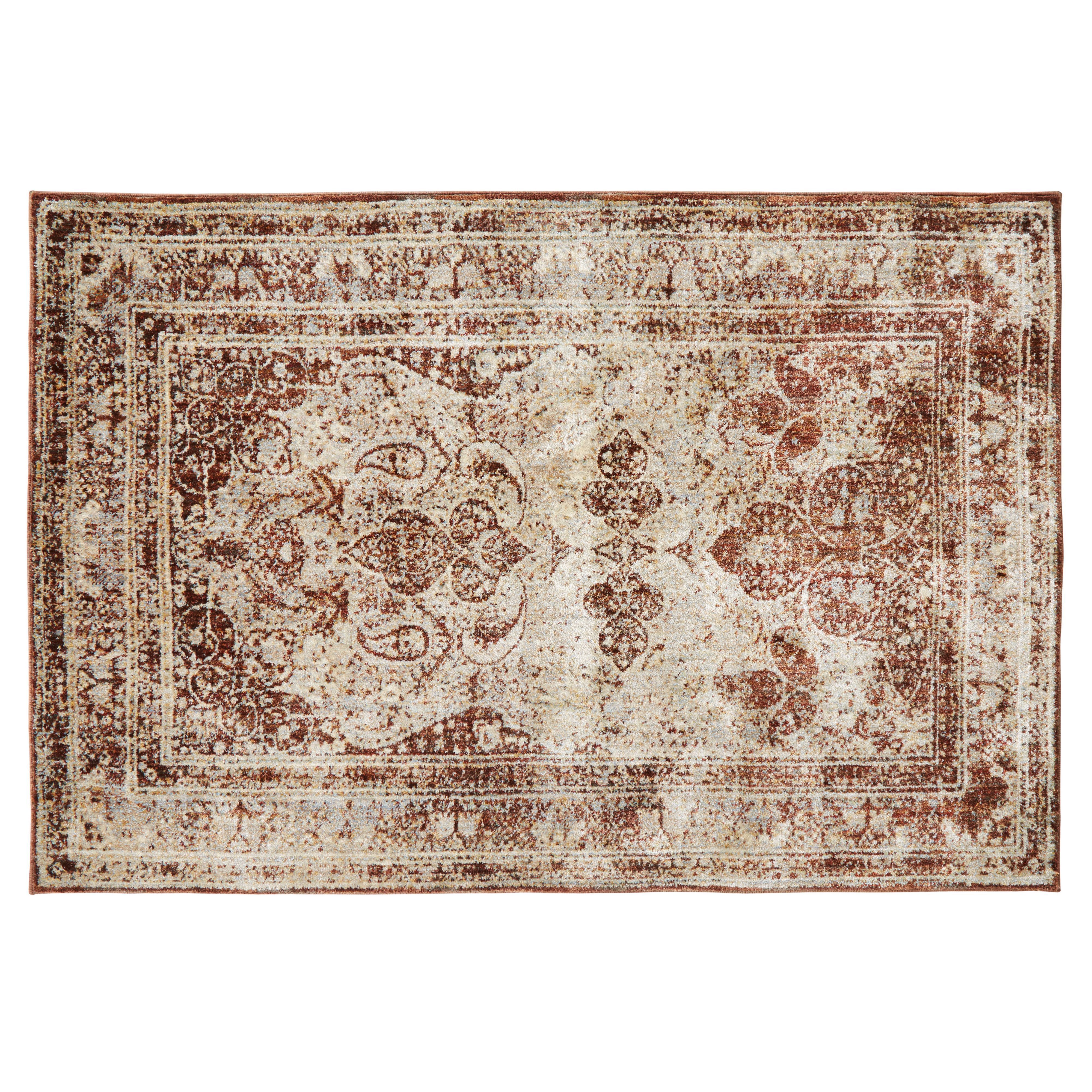 Colours Elsbeth Natural Persian Medium Rug, (L)170cm x (W)120cm