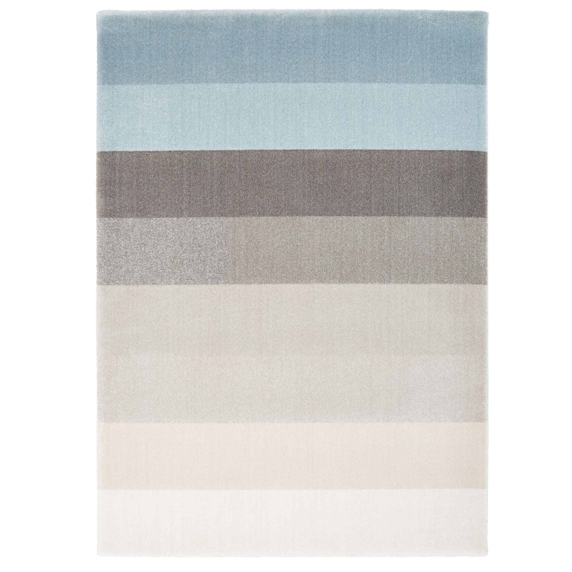 Colours Elsie Blue Striped Large Rug, (L)230cm x (W)160cm