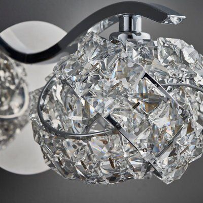 Colours Emelia Chrome effect Wall light