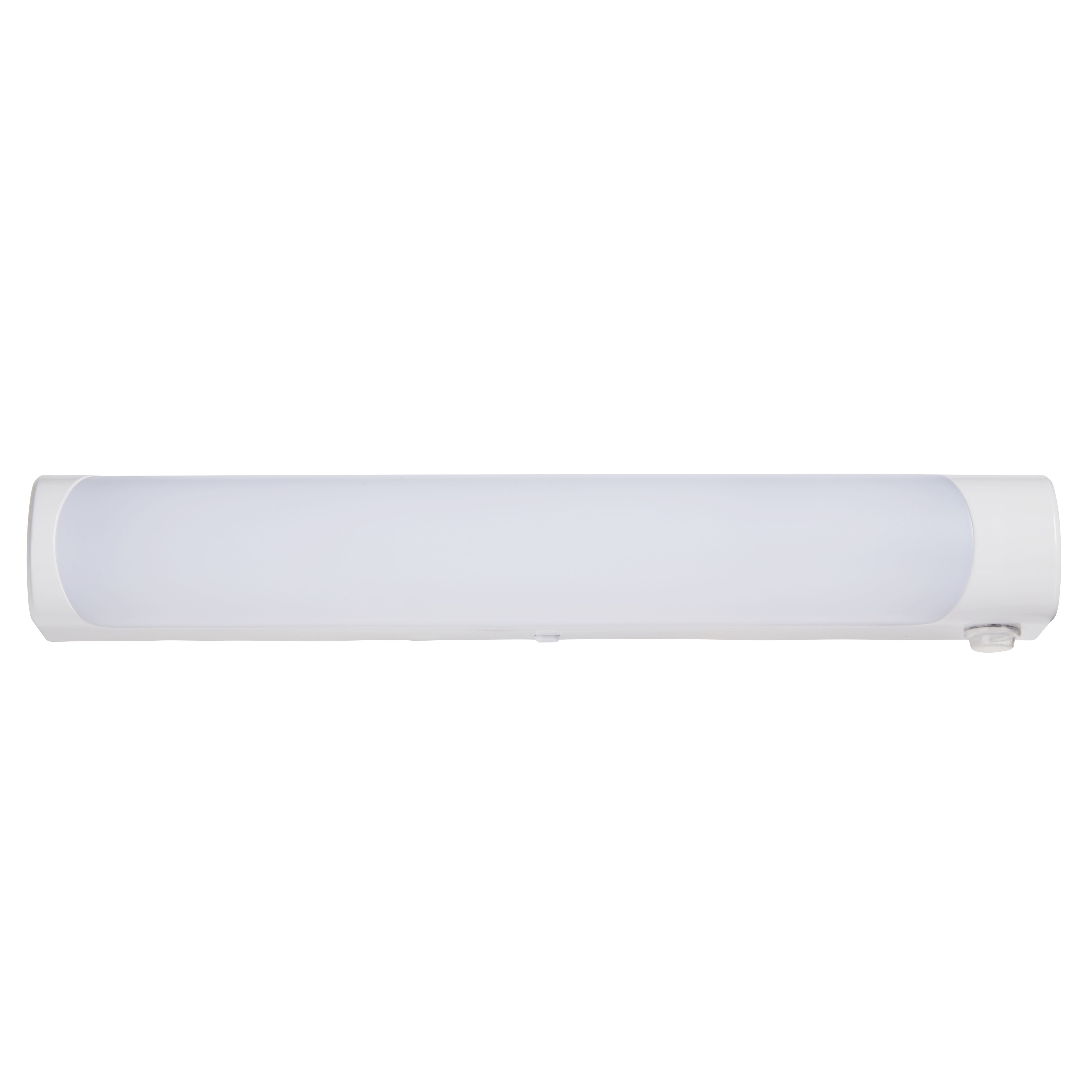 Colours Enora Brushed Plastic White Bathroom LED Ceiling light